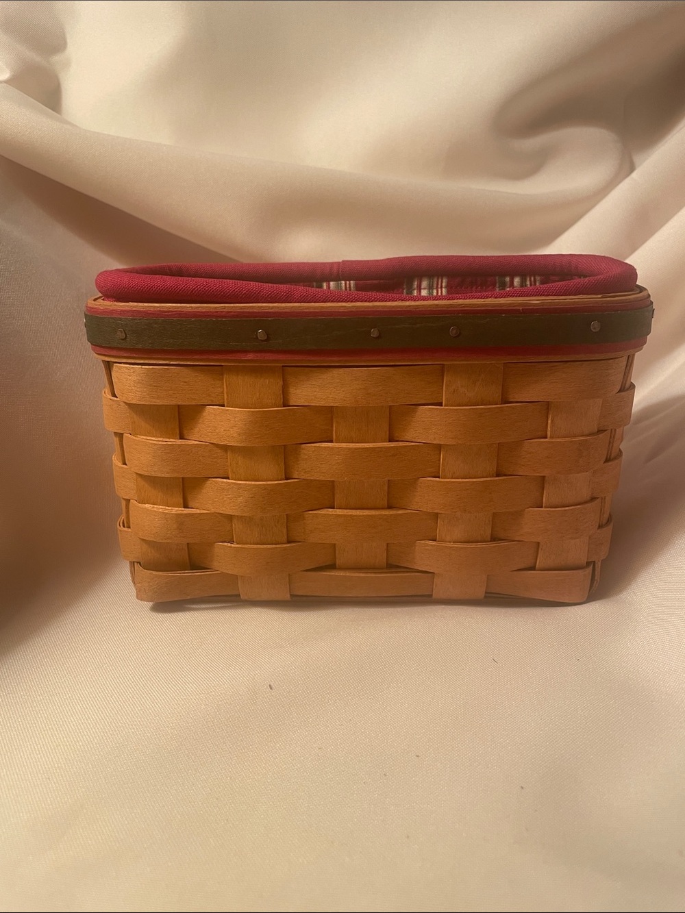 Longaberger basket with liner and protector